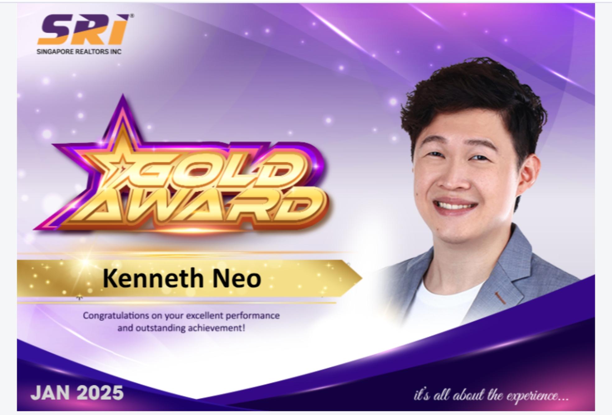 Gold Award — SRI, Jan 2025